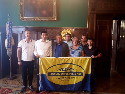 Zástupci gigantu Taishan Sports Group, divize Pardus v Prostějově.